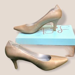 Life Stride - Klarissa Womens Tan Wide Pumps Heels